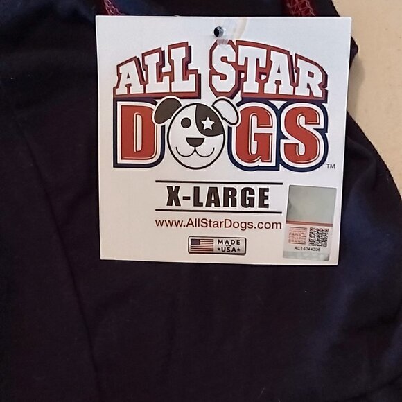 ALL Star Dogs NCAA Ole Miss Rebels Football Navy Blue/Red Dog Shirt/Dress SizeXL - Picture 8 of 8